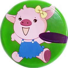 Kids Land兒童用安全飛盤 19.5cm, 綠色