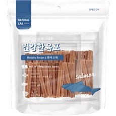 네츄럴랩 강아지 건강한 육포 간식 스틱, 연어, 700g, 1개