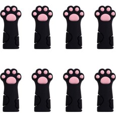 모나코올리브 고양이발 다용도 안심캡, 블랙, 8개