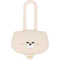 펫트리움 말랑이 LED 산책 라이트 인식표, 아이보리