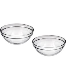 DURALEX Reese堆疊式沙拉碗 970ml M 17cm, 清除, 2個