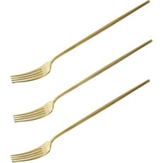 테이블아트 국산 아벨라 무광골드 디너포크, gold, 3개