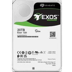 씨게이트 Exos X20 HDD, ST20000NM007D, 20TB