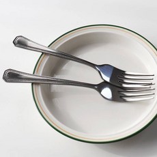 블룸엣홈 국산 스텐 레스토랑 양식기포크 대, 단품, 2개