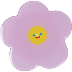 H리빙 귀여운 캐릭터 얼굴 핸드폰 스마트톡, 퍼플, 1개