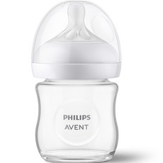 필립스 아벤트 유아용 유리 젖병 1P (젖꼭지 포함), 혼합색상, 1세트, 120ml