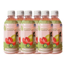 저온 핑크 자몽 주스, 350ml, 6개