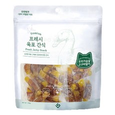 초심 강아지 프레시 육포 간식, 혼합맛(오리가슴살/고구마말이), 300g, 1개