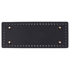 징가방바닥 사각라운드 23 x 9 cm, 블랙, 1개