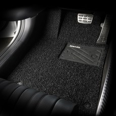 만도 컬러풀 와이드 볼륨쿠션 코일 카매트 운전석 + 보조석 + 뒷자석 세트, 블랙, BMW X1 (3세대 U11 / 2023년 5월)