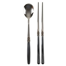 디앤디 로마 한식기 1인 세트, 블랙펄, 숟가락 + 젓가락 블랙펄, 숟가락 + 젓가락