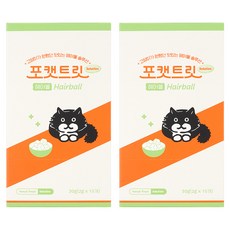 포캣트릿 솔루션 헤어볼 동결건조간식 15p, 닭가슴살, 30g, 2개