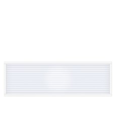 타공판닷컴 클리어 아일랜드 폴리카보네이트 파티션 가로 1000 x 120 x 300 mm, 화이트(프레임), 오팔화이트(패널)