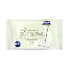 巧易潔 蜂巢乾拖除塵紙30枚入, 各式地板適用, 除塵紙, 1包, 約200x300mm