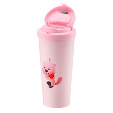 락앤락 잔망루피 데일리 원터치 클립 텀블러, 베이비핑크, 550ml, 1개