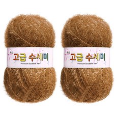 yarna 고급 수세미 뜨개실 80g, 174 카멜브라운, 2개 174 카멜브라운, 2개