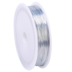 코히모 와이어 DIY 수공예 컬러 철사 0.4mm x 50m 3W275, 5개, 실버 5개, 실버
