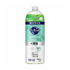 Kao 花王 Cucute 珂珂透 Natural Days 加強殺菌洗碗精補充瓶 馬鞭草 + 柑橘香, 700ml, 1瓶