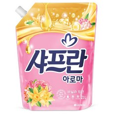 샤프란 아로마 섬유유연제 바닐라 핑크 리필, 2.1L, 1개