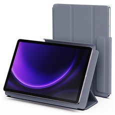 신지모루 마그네틱 폴리오 펜슬 커버 태블릿PC 케이스, 라벤더 퍼플