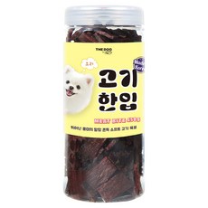 더독 부드러운 생육 강아지 간식 육포 고기한입, 450g, 1개, 오리
