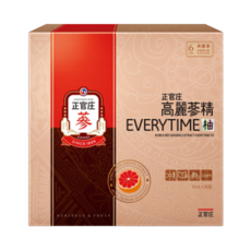 正官庄 Everytime 高麗蔘精 Everytime柚 10ml, 30包, 300ml, 1盒