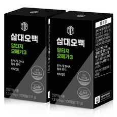 삼대오백 뉴트리커먼 알티지 rTG 오메가3 대용량 131g, 2개, 100정