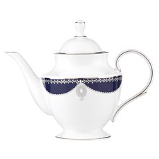 Lenox 雷諾克斯 Empire Pearl藍色茶壺, 1.182L, 1個, 混色