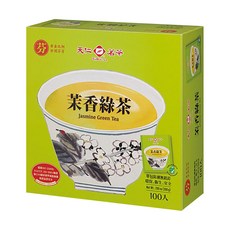 天仁茗茶 茉香綠茶，清新芳香，招待客人理想選擇, 2g, 100包, 1盒