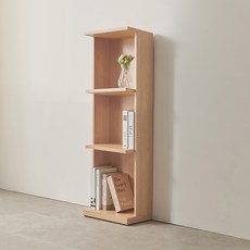 비앙스 슬림 디자인 인테리어 책장 300 방문설치, 내츄럴오크, 3단