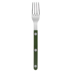 SABRE PARIS Bistrot復古酒館鈕扣系列點心蛋糕叉 16cm 亮面款, 深綠色, 1個
