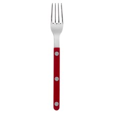SABRE PARIS Bistrot復古酒館鈕扣系列點心蛋糕叉 16cm 亮面款, 酒紅色, 1入