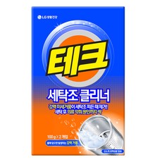 테크 세탁조 클리너 세정제, 100g, 2개