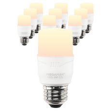 Vitson Wonha T 燈泡 LED 洛克人燈泡 白色 4W YTT38Z1-042630, 黃光色, 10個