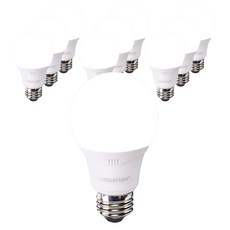 Vitson Wonha 燈泡 1 級 LED 洛克人燈泡 白色 8W YTA60Z4-082665, 晝光色, 10個
