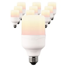 Vitson Wonha T 燈泡 LED 洛克人燈泡 白色 15W YTT65Z1-152630, 黃光色, 10個