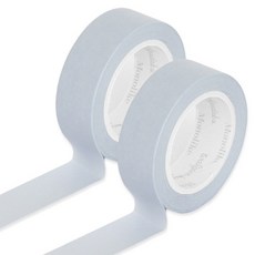 모노라이크 아르떼 마스킹 테이프 15mm x 10m, 562 Pale sky, 2개
