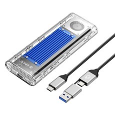오리코 USB4.0 M.2 NVMe 전용 쿨러 케이스, TCM2-U4(블루), 1개