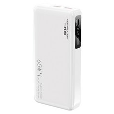 라플루 65W 초고속 대용량 보조배터리 20000mAh, 화이트, RPB-65W