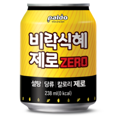 팔도 비락식혜 제로, 238ml, 6개