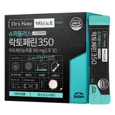 팔레오 닥터스노트 슈퍼플러스 락토페린 350 30p, 60g, 1개