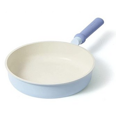 까로떼 인덕션 리틀빈 IH 프라이팬 크림블루, 1개, 26cm