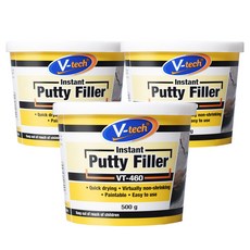 V-tech 填充膩子白色 500g VT-460, 3個
