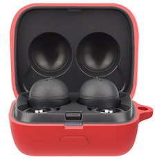 SPACE SHIELD Sony WF-L900替換Link Buds矽膠保護殼, WF-L900, 紅色