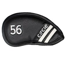 Circle DESIGN GOLF 鐵桿挖起桿頭套 56度, 1個, 黑色
