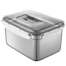 바이마르 스텐 밀폐 핸들형 김치통, 7L, 1개