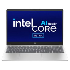 HP 2024 자비스 AI 노트북 15 코어Ultra5 인텔 14세대, Natural Silver, 512GB, 16GB, Free DOS, 15-fd1030TU