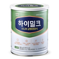 일동후디스 하이밀크 시니어 균형영양식, 600g, 1개