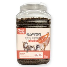 톰스패밀리 고양이 전연령 건식사료 닭고기와 연어, 닭, 2kg, 1개