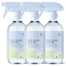 살림백서 깨끗한 리프레쉬 섬유탈취제 에이프릴코튼 본품, 500ml, 3개